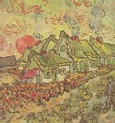 Vincent Van Gogh Cottages:Reminiscence of the North (nn04) France oil painting reproduction